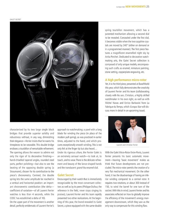 Laurent Ferrier's steady rise to success