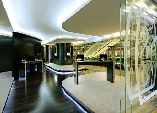 The interior of the Richard Mille boutique in Kuala Lumpur