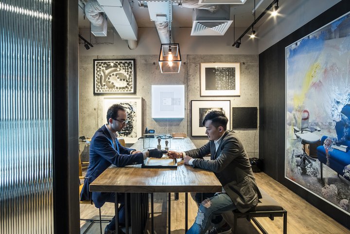 The WatchBox lounge in Hong Kong