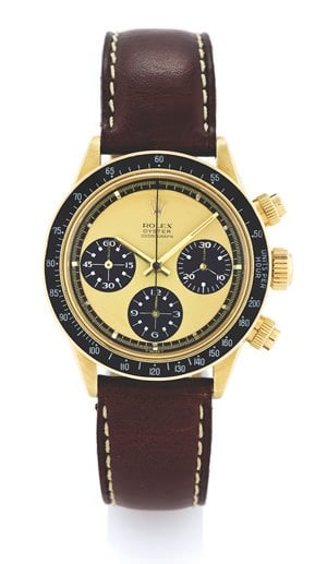 Rolex Ref. 6263 Gold Daytona Paul Newman prototype with lemon dial and graphics