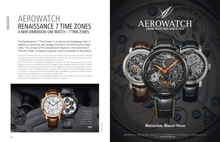 AEROWATCH RENAISSANCE 7 TIME ZONES