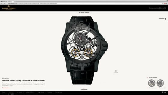 Roger Dubuis' Exciting New Website