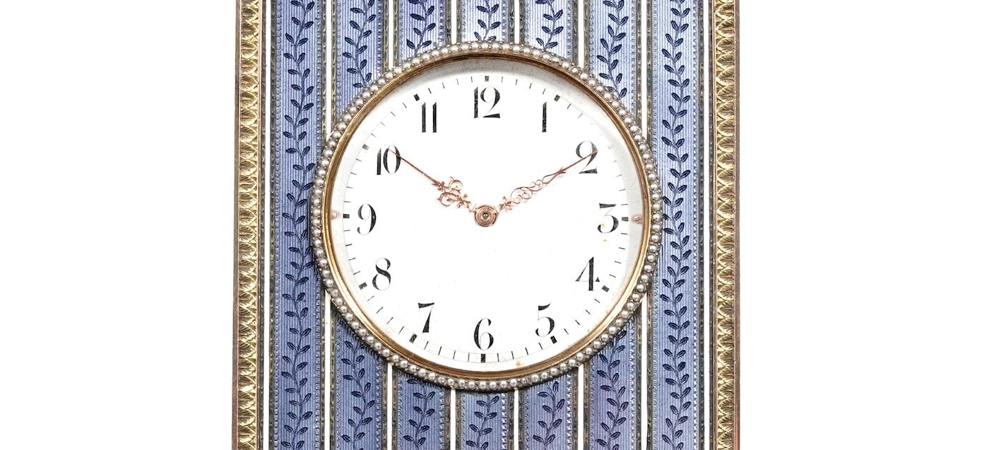 Royal Fabergé clock from Tsar Nicholas II to make auction debut at Piguet