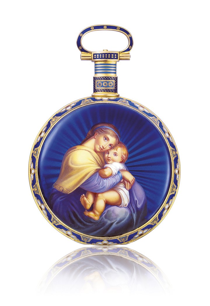 Madonna with child: “This Madonna is the first Bovet watch that I was able to collect. It dates from 1835. I still gaze in wonder at the exceptional quality of its decoration and the level of horological refinement. Every watch is shorthand for its era. Beyond this, the subject it depicts is particularly close to my heart. Family is fundamentally important to me, whether immediate family or the family formed by those who work alongside you and share the same high expectations.”