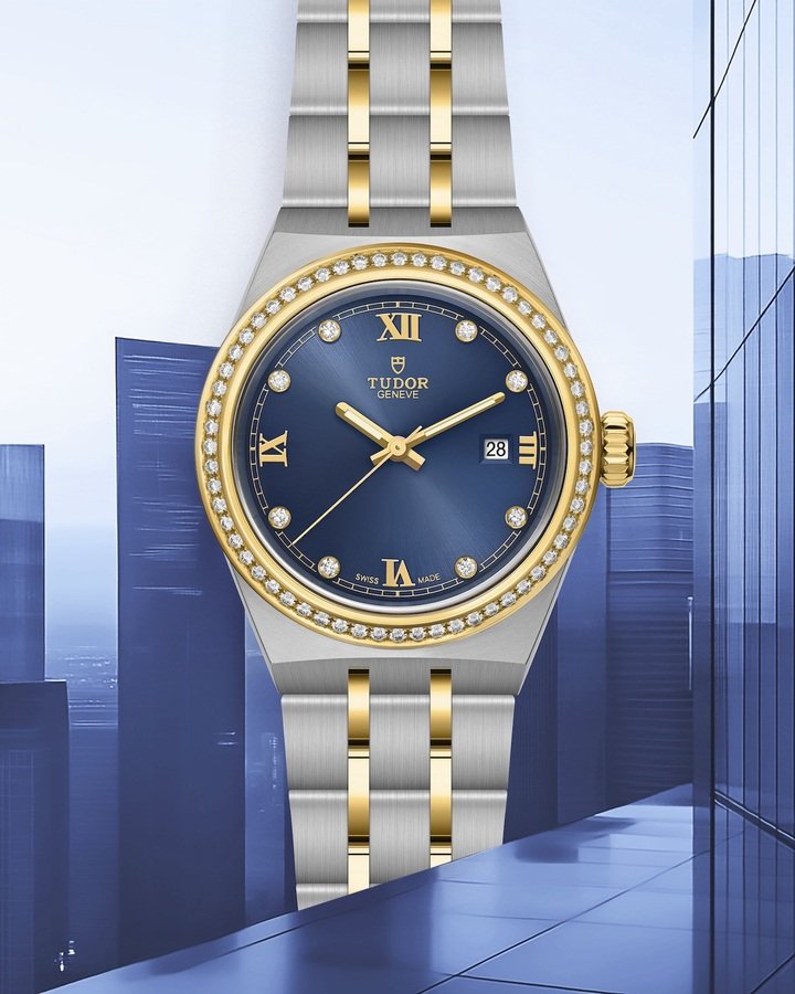 Introducing the new Tudor Royal in blue tones and diamonds