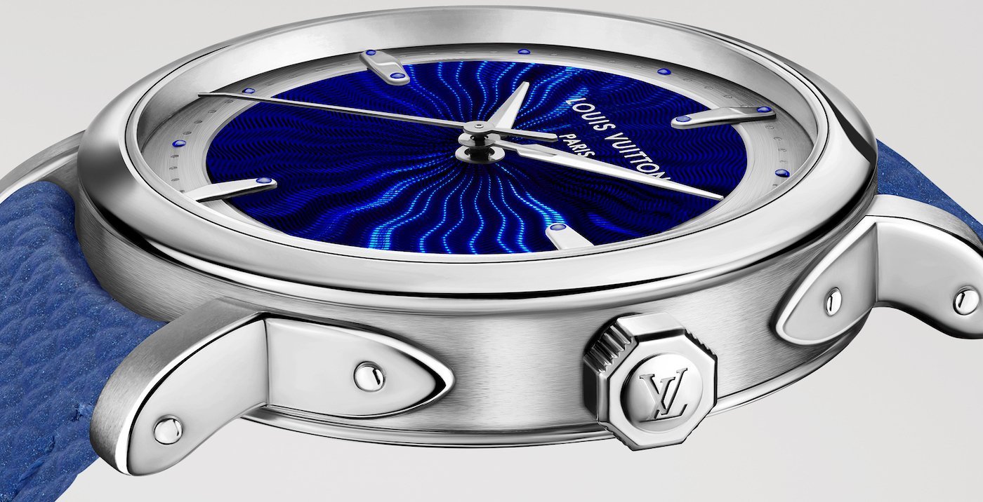 Louis Vuitton Escale Platinum Guilloché and Grand Feu Enamel Dial