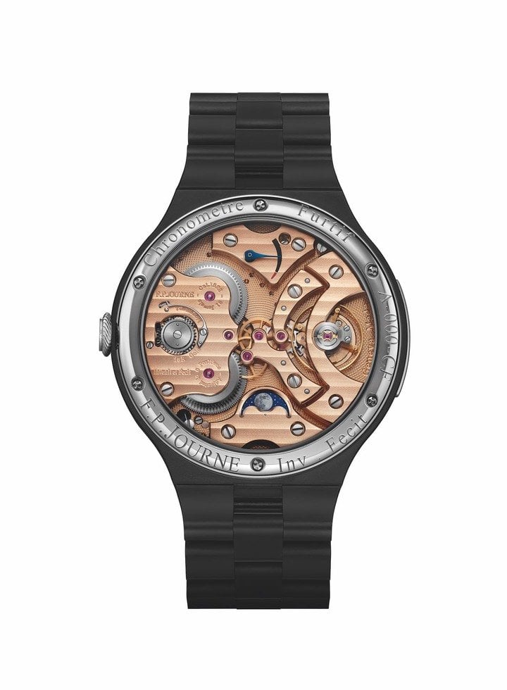 F.P. Journe Chronomètre Furtif mixes tungsten carbide with tantalum