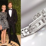 Left: Diane Kruger & Joshua Jackson - Right: Jaeger-LeCoultre Joaillerie 101 Art Déco Watch