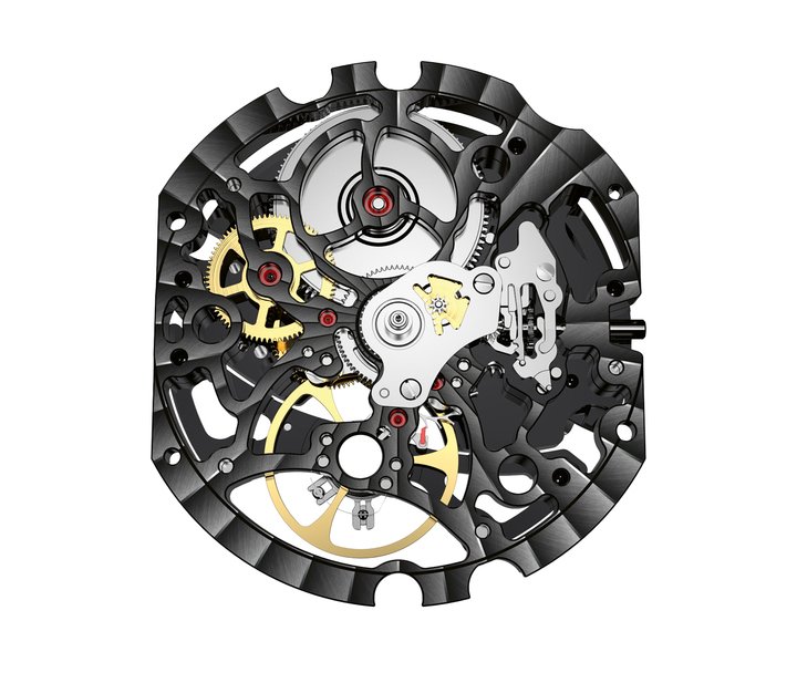 Titan regular automatic movement measuring 26.4mm in diameter and 5.1mm thick, with a 36-hour power reserve and unidirectional winding.