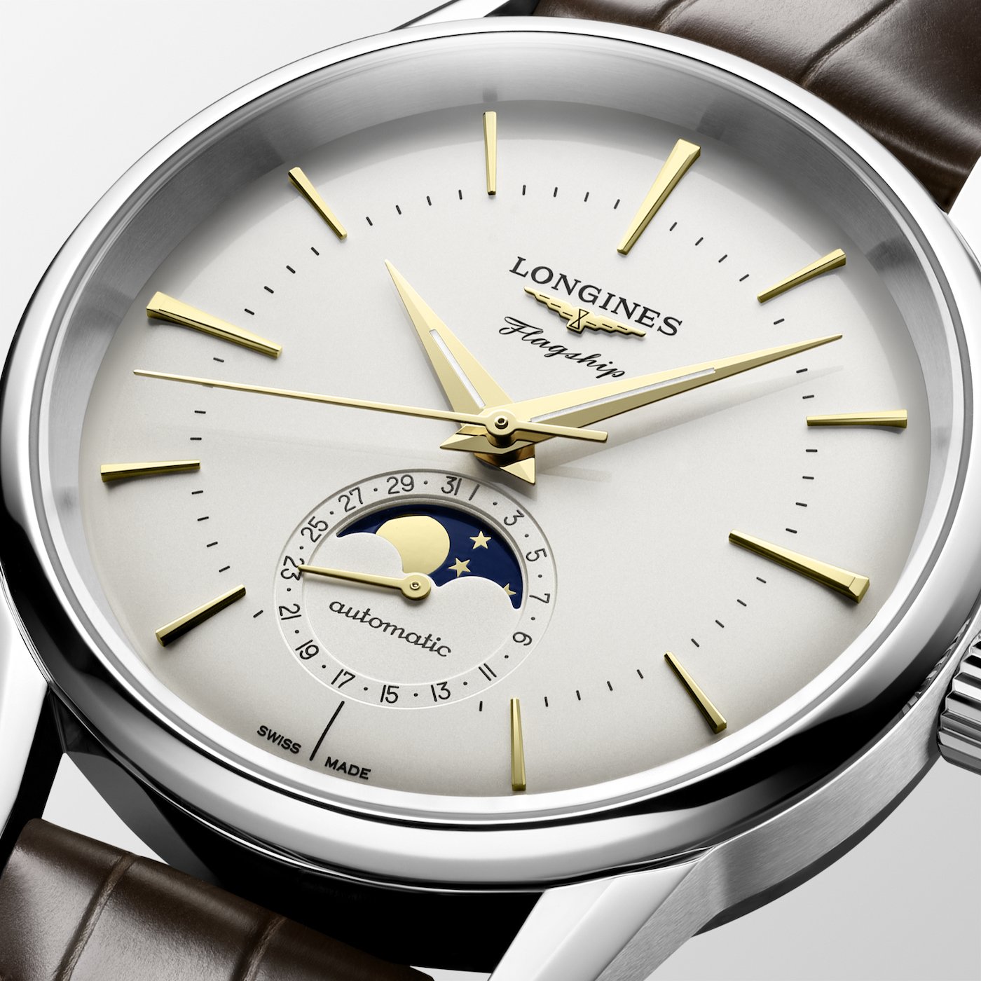 Longines: new Flagship Heritage models with moon-phase function 