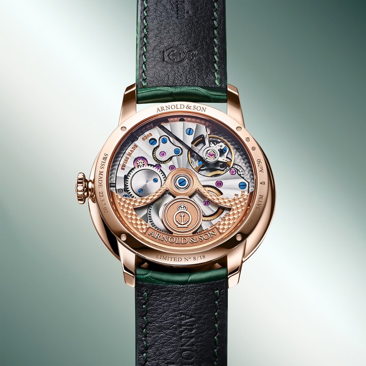 DSTB 42 by Arnold & Son: True-Beat Seconds in Mint Green and Ascot Blue