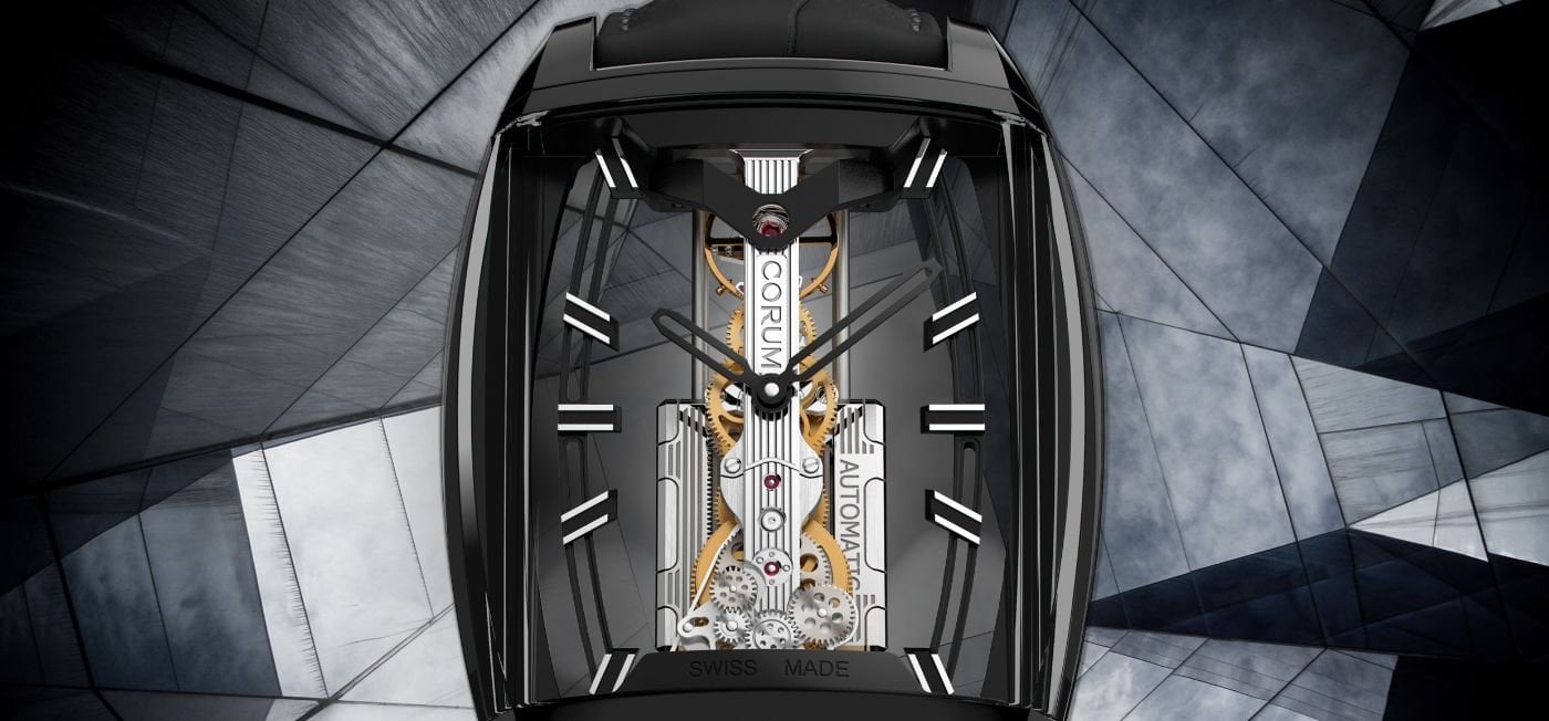 Corum: a new Golden Bridge Automatic with panoramic sapphire case