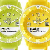 PANTONE UNIVERSETM SULPHUR SPRING and LEMON CHROME by Ice-Watch