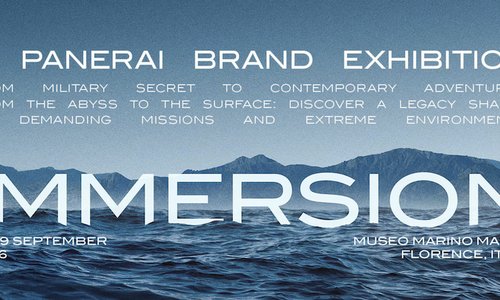 Panerai announces the “Immersion” exhibition in Florence