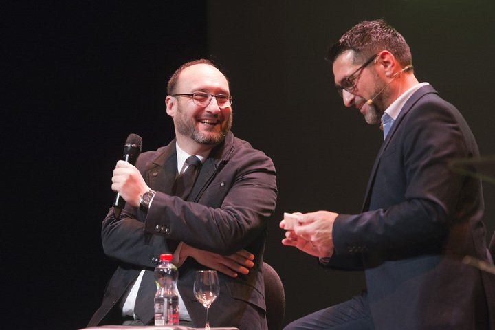 Roger Ruegger (WatchTime) and Thomas Baillod (JIMH moderator, founder of the Watch Trade Academy and BA111OD)