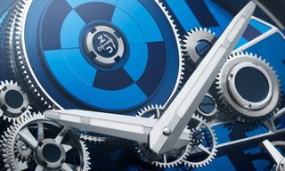 Ulysse Nardin's Blast Free Wheel Marquetry on a silicon canvas