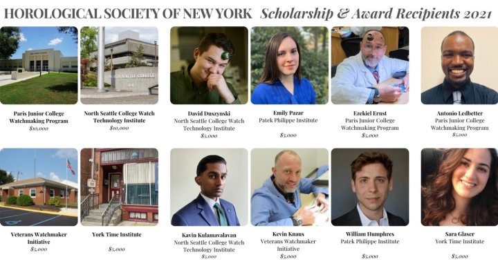 HSNY awards ,000 to watchmaking students and schools