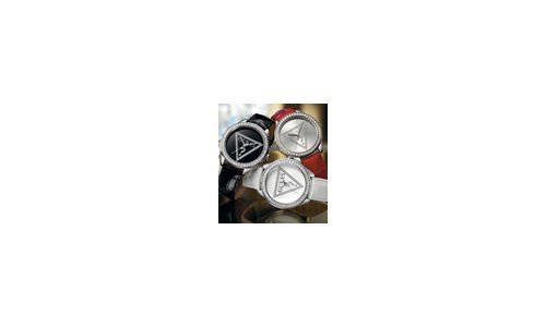 25th Anniversary Sparkling Timepieces - Clearly Guess & Mini Triangle 