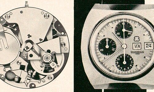 1972: the Swissonic 100 Chronograph, a singular swiss solution