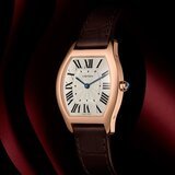 Tortue Watch (medium model) in pink gold by Cartier