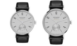 The Nomos classic Tangente neomatik now in platinum gray