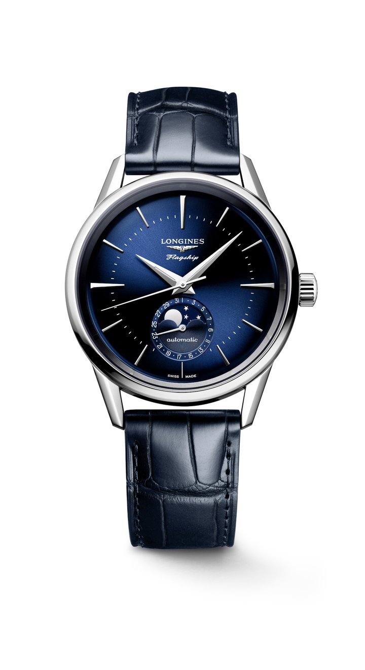 Longines: new Flagship Heritage models with moon-phase function 