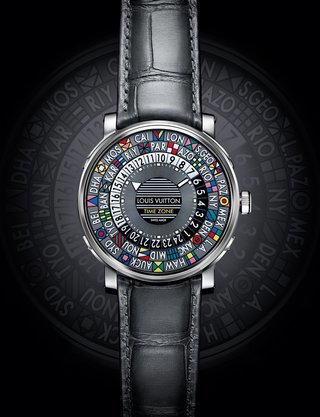 Distinctive design with the Louis Vuitton Tambour Damier Cobalt