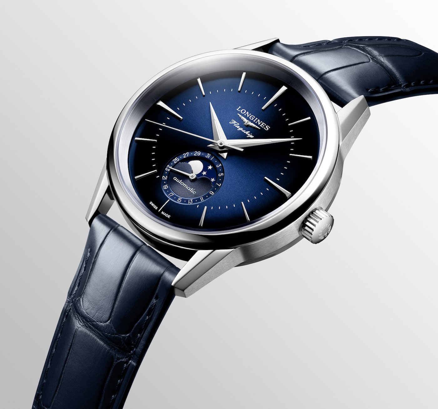 Longines: new Flagship Heritage models with moon-phase function 