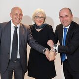 From left to right: Jean-Louis Le Bec, Helen Patton & Jean-Pierre Lutgen