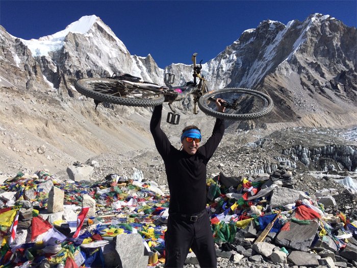 Alpina Watches athlete and Brand Ambassador Patrick Sweeney on Mount Everest