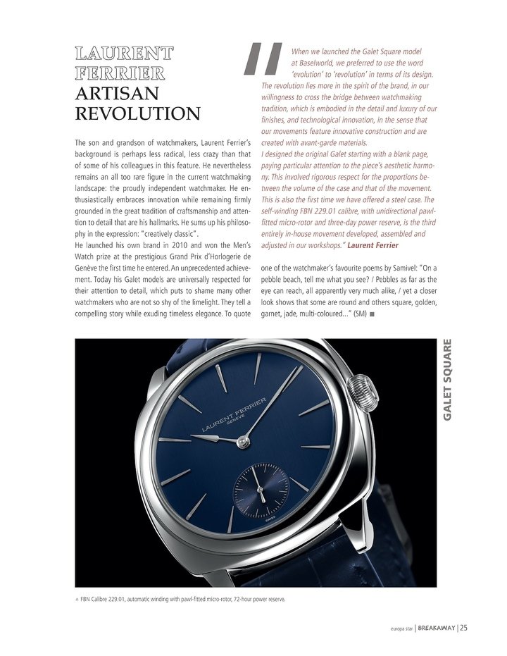 Laurent Ferrier's steady rise to success