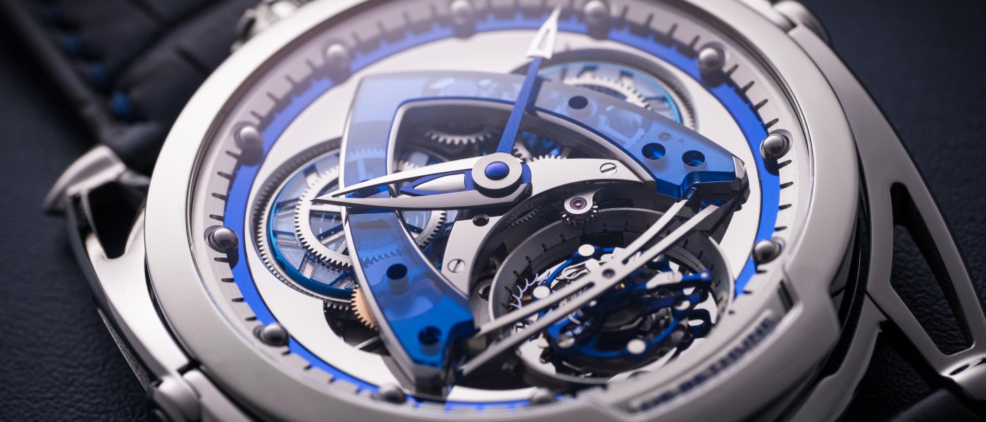 De Bethune presents the DB28 Steel Wheels Sapphire Tourbillon