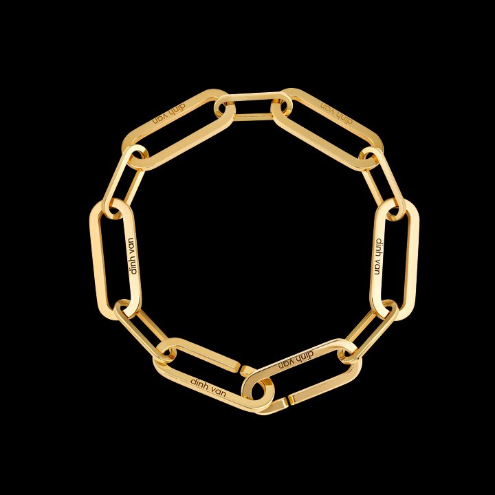 Maillon bracelet in yellow gold