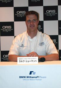 Formula One Driver Ralf Schumacher becomes new Ambassador for Oris Watches 