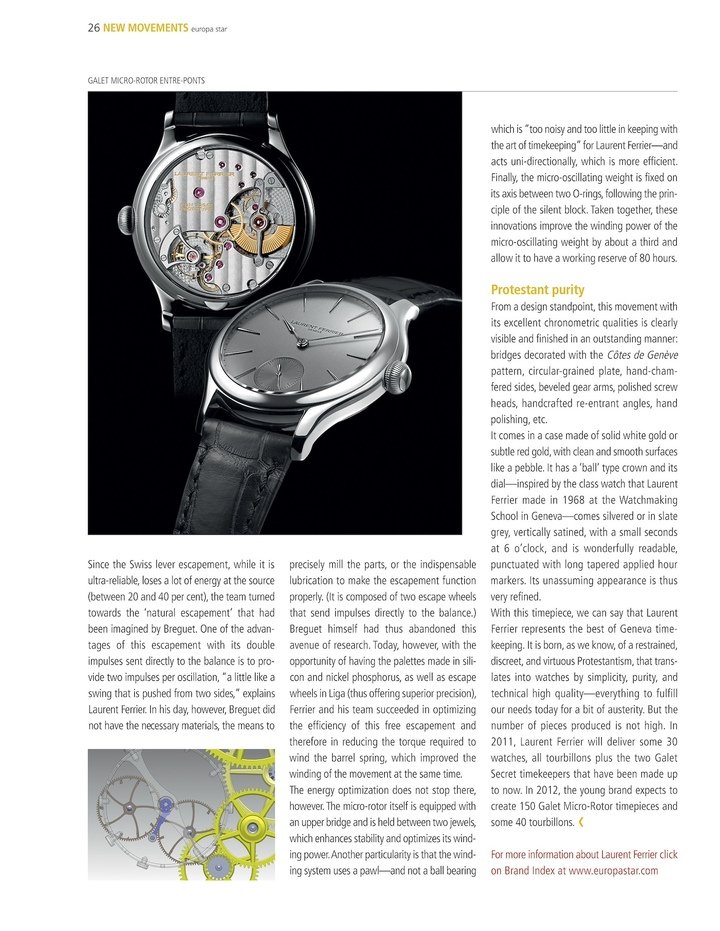 Laurent Ferrier's steady rise to success