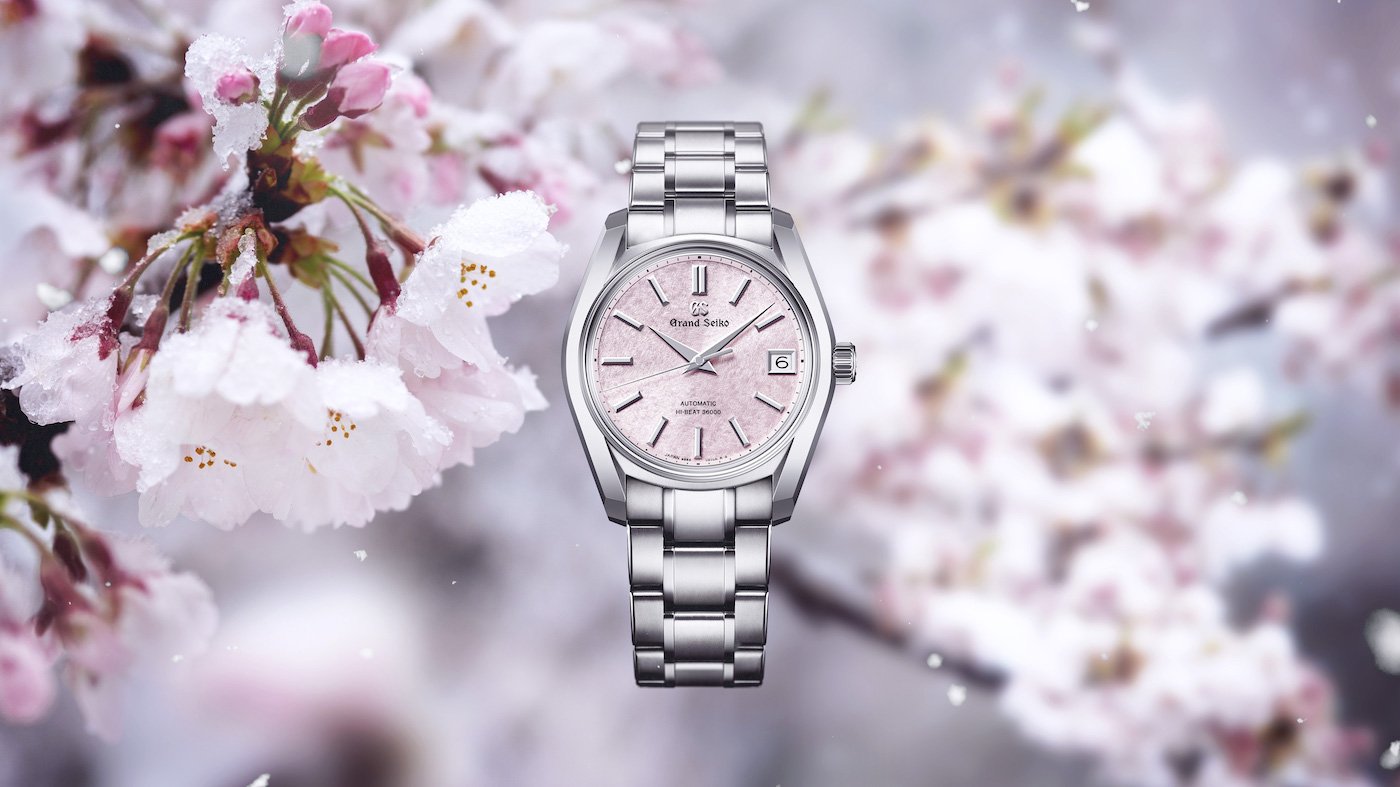  Grand Seiko adds two Sakura-inspired models to the 62GS design