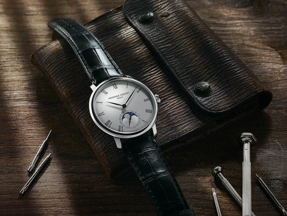 What makes the Frederique Constant Slimline Moonphase Manufacture “timeless”?