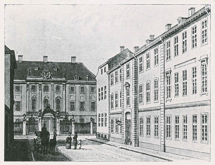 Urban Jürgensen's workshop and home in Copenhagen. He supplied the court of Denmark, a seafaring nation, with marine chronometers.