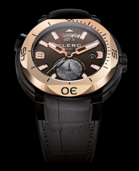 Hydroscaph GMT Power-Reserve Chronometer by Clerc