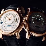 Luminous pigments form the Arabic hour numerals in the characteristic font of the Montblanc Rieussec collection