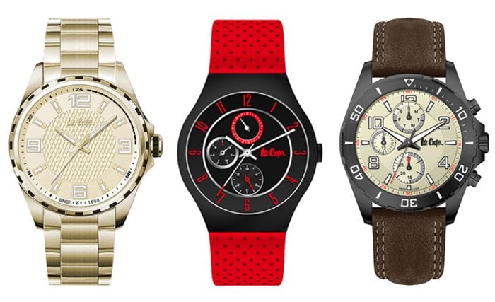 From Left to Right: Holyport, Derby & Norwich timepieces by Lee Cooper Watches