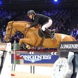 Roger Yves Bost on Castle Forbes Cosma during the Longines Speed Challenge