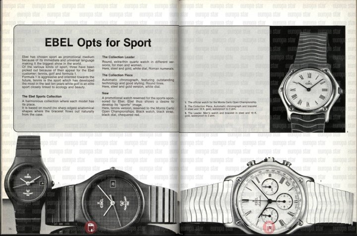 Ebel broke into the sports segment in the 1970s and 1980s. Now sport-luxe is the industry's dominant trend. 