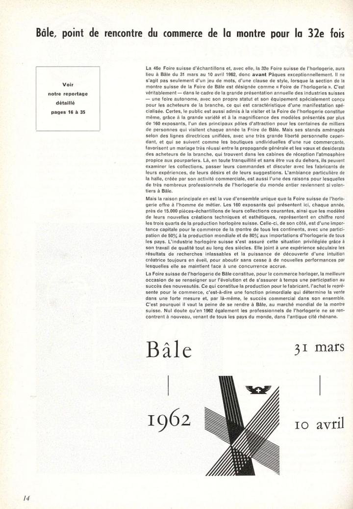 The meeting point of watchmaking (Europa Star n°1/1962)