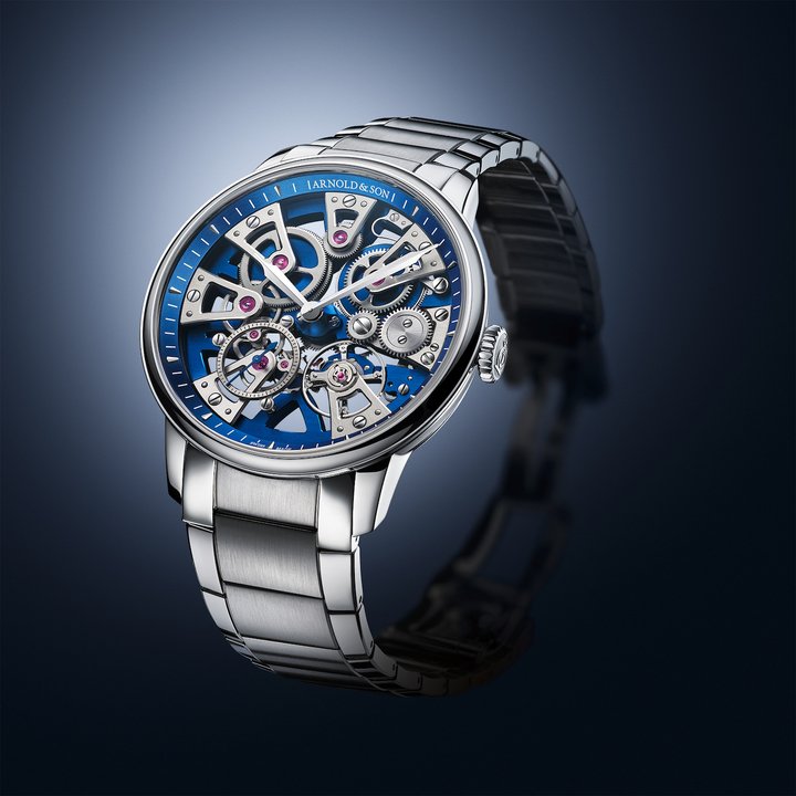 Arnold & Son adds Blue Edition to Nebula 40 Steel
