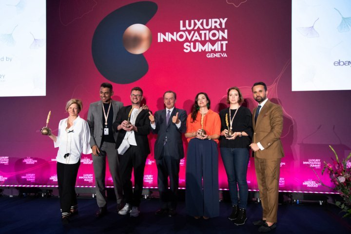 The Luxury Innovation Awards 2023 winners on stage