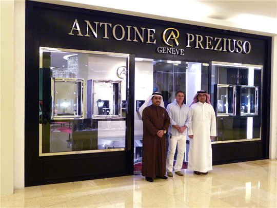 Antoine Preziuso inaugurates a new Boutique in Dubai