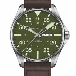 Hamilton Khaki Pilot Schott NYC 