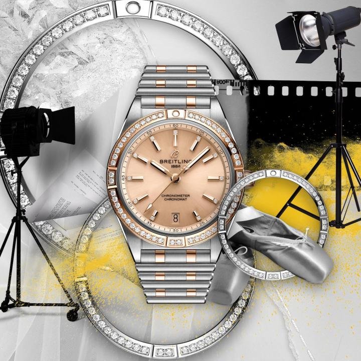 When watchmakers try new paths: the Breitling Chronomat for women is making its way into the virtual wardrobe of Drest, the world's first interactive luxury fashion mobile game.