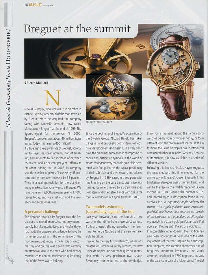 Breguet's unchanging codes